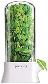 Herb Savor Eco, Fresh Herbs Storage Container, White/Green