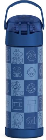 FUNTAINER Water Bottle with Spout, 16oz, Mario