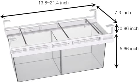 2 Pack Extra-Large Deli Drawer Organizer for Refrigerator Pull Out