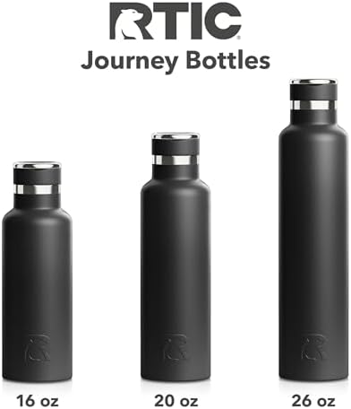20oz Journey Water Bottle, Ceramic Lined, Black