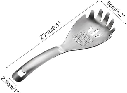 5 in 1 Egg Separator for Raw Eggs, Potato Masher Multifunction Cooking Spoon, Egg Yolk Separator, Grater Plate, Bottle Opener & Slotted Spoon 304 Stainless Steel Kitchen (Pasta spoon) - Image 4