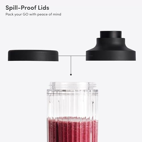 Beast GO Cordless, Premium Portable Blender for Shakes & Smoothies, 22oz Blending Vessel, Blends Ice & Frozen Fruit, Rechargeable USB-C Battery, Drinking Lid and Straw System (Carbon Black) - Image 2