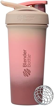 BlenderBottle Sport Sleek Stainless Steel Shaker Bottle 25 oz Pink by BlenderBottle