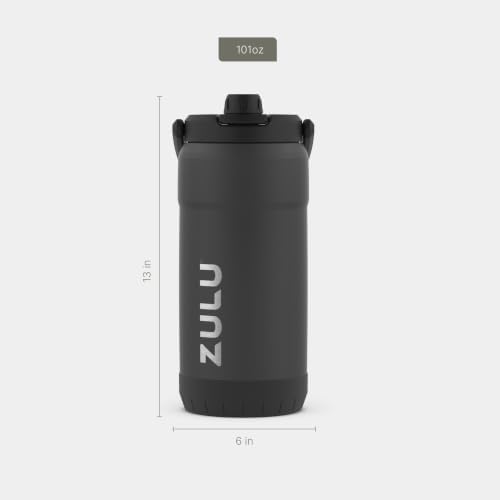 Goals Vacuum Insulated Large Capacity Stainless Steel Water Bottle | Reusable Jug Thermoses with Carry Handle | Leak-Proof Lid | Perfect for Travel, Workout, Gym, Hiking, Camping | 64oz, 101oz