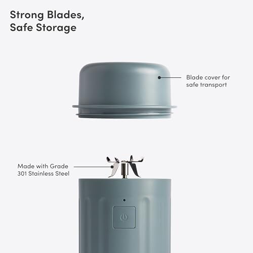 Beast GO Cordless, Premium Portable Blender for Shakes & Smoothies, 22oz Blending Vessel, Blends Ice & Frozen Fruit, Rechargeable USB-C Battery, Drinking Lid and Straw System (Mist) - Image 3
