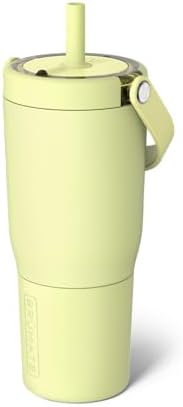BrüMate Resa 25oz 100% Leakproof Travel Tumbler w/Handle & Straw | Flexible SoftSip Straw | Silicone Sleeve for Durability | Stainless Steel | Cup Holder & Travel Friendly Water Bottle (Prickly Pear) by Br%C3%BCMate