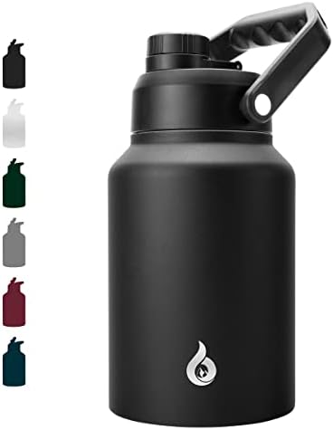 64oz Insulated Water Bottle, Half Gallon Stainless Steel Water Jug