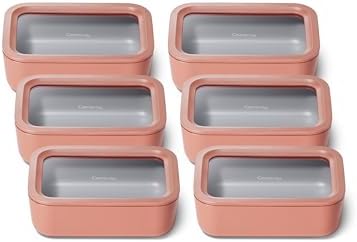 Caraway 6-Piece Glass Food Storage Set with Lids