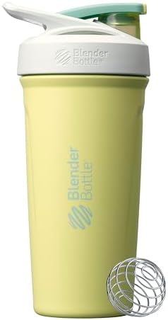 BlenderBottle Sport Flip Stainless Steel Shaker Bottle 24oz Electric Garden by BlenderBottle