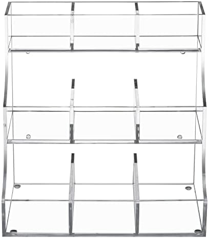 3 Tier Clear Acrylic Tea Bag Organizer, Countertop or Wall Mount