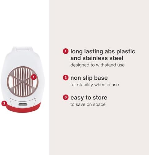 ZYLISS Egg Slicer - Non Slip, Egg Cutter and Wedger with Built in Shell Piercer - Image 4
