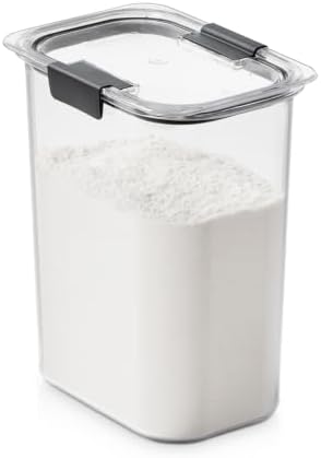 Brilliance 16-Cup Airtight Food Storage Container with Lid Clear/Grey - optimal for pantry organization flour sugar and food storage