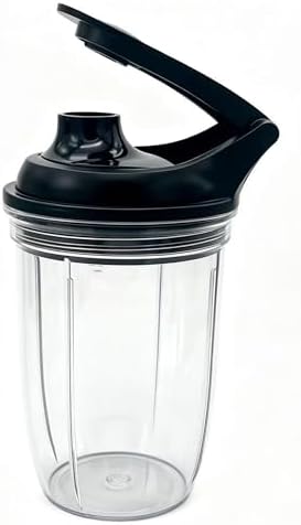 Replacement juicer personal jar 18oz cup with Premium to go lid（Pack of 2pcs) Compatible with NutriBullet Blender Combo（ZNBF30400Z/ZNBF30500Z）/Select Blender 1200（NB07200-1210） /PRO 1000 Blender - Image 4