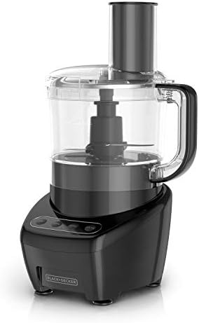 BLACK+DECKER Food Processor and Vegetable Chopper, Stainless Steel Blade, 8-Cup Capacity, 450W Power with Attachments to Shred, Slice, Mince, Grind, and Puree by Unknown