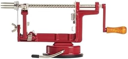 Back To Basics A505 Peel Away Apple Peeler (Casr Iron Suction Base), Red