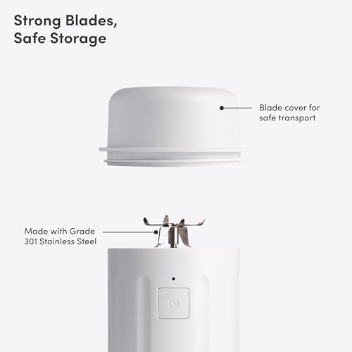 Beast GO Cordless Portable Blender, Travel-Ready, Cloud White, 22oz - Image 3