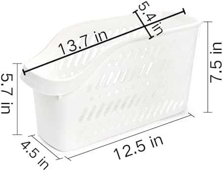 4 Pack Plastic Under Sink Organizer with Wheels, Roll Out Bottle Organization Bins Narrow Kitchen Cabinet Organizers Multifunctional Plastic Organizer Basket for Under Sink, Kitchen, Bathroom