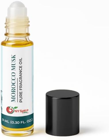 NY Spice Shop Morocco Musk Fragrance – Pack of 1 Artisan Fragrance Oil & Soft Floral Scent – Resinous Aroma Blend with Enduring Aroma Tone – Traditional Musk Perfume Oil for Personal Scent Collection by NYSpiceShop