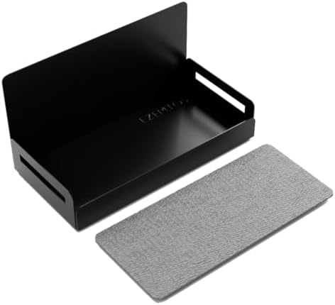 2-Pack Magnetic Spice Rack for Refrigerator, Black