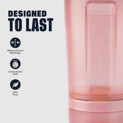 ProStak Plastic Pill Organizer and Storage 22 oz Rose Pink