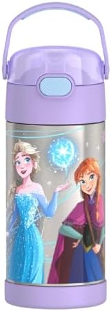 FUNTAINER Water Bottle with Straw, 12oz, Frozen 2