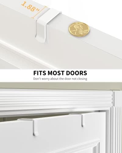 White 9-Tier Over The Door Pantry Organizer, Pantry Organization And Storage, Metal Hanging Spice Rack Shelves Door, Home & Kitchen Essentials, Laundry Room Bathroom Organization