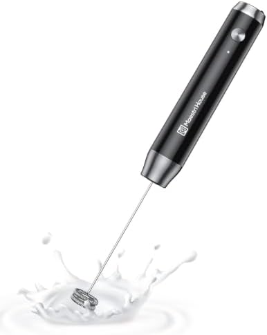 LunaFro Lite Rechargeable Milk Frother,Detachable Whisk