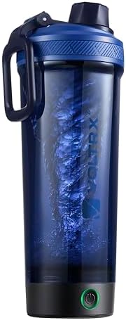 VOLTRX Shaker Bottle, Gallium USB C Rechargeable Electric Protein Shake Mixer, Shaker Cups for Protein Shakes and Meal Replacement Shakes, BPA Free, Made with Tritan, Midnight Blue, 27oz by VOLTRX