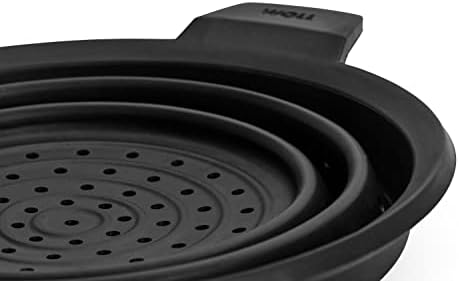 Concept Plus Multi-Function Collapsible Silicone Steamer & Colander Insert, 11", Gray