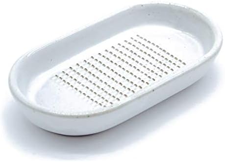 Ceramic Grater, Made in Mie, Japan, Dishwasher-safe, White