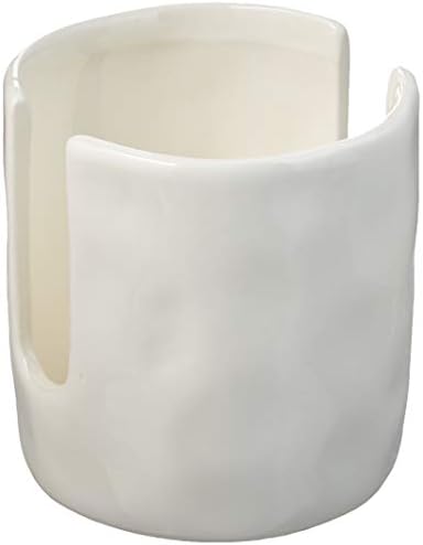 Ceramic Sponge Holder for Kitchen Sink, White Sponge Caddy