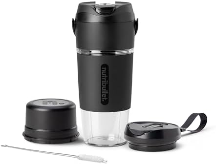 nutribullet Flip Portable Blender with Tritan Cup, Cordless, Black, NBPB10350 by Unknown
