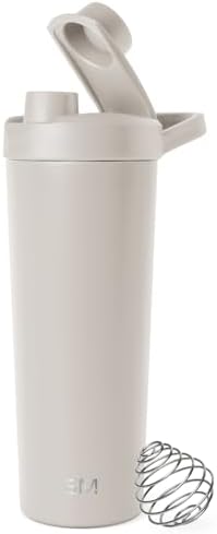 Simple Modern Protein Shaker Bottle, Stainless Steel | 24oz, Beige
