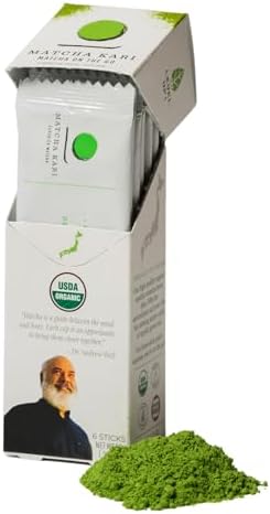 Dr. Weil Matcha Kari Organic Matcha Sticks - Ceremonial Grade - 6 Packets by MatchaKari