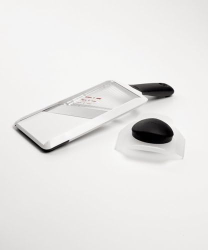 OXO Good Grips Hand-Held Mandoline Slicer & Good Grips Soft-Handled Garlic Press, Black, One Size - Image 6