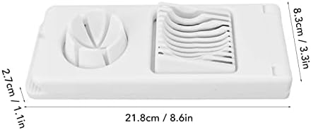 Egg Slicer Cutter, 2 in 1 Small Fruit Banana Slicer Strawberry Egg Cutter Home Kitchen Bar Tool Upgraded Egg Slicer Heavy Duty Aluminium Slicer Egg Slicer for Hard Boiled - Image 7