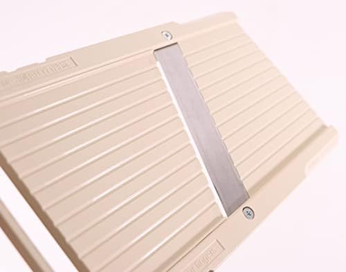 Mandoline Jumbo Slicer, Japanese Stainless Steel Blade, Beige