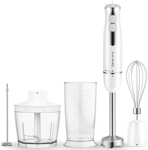 1100W 5-in-1 Immersion Handheld Blender White by Djecakorla