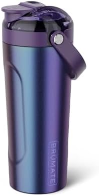 BrüMate MultiShaker Blender Shaker Bottle | 100% Leakproof Insulated Stainless Steel | Pre Workout and Protein Shaker Bottle for the Gym | 25oz (Dark Aura) by Br%C3%BCMate