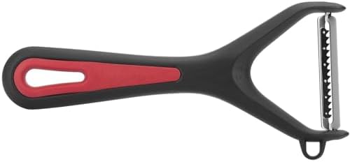 Germany Stainless Steel Julienne Vegetable Peeler (Red/Black)