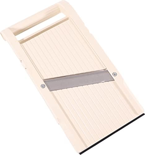 Mandoline Jumbo Slicer, Japanese Stainless Steel Blade, Beige