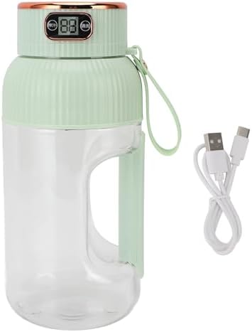 Portable Juicer Cup, 150W 1200ml Multifunctional Mini Travel Blender for Gym Home Office Sports Outdoor, Mini Juicer Cup, Mini Blending Cup, Portable Juice Cup (Green) - Image 7