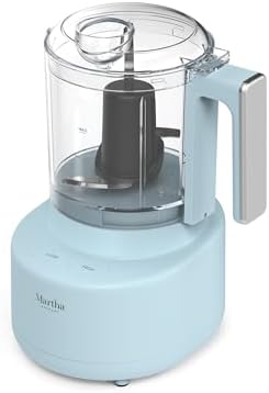 Martha Stewart 3 Cup Electric Vegetable Chopper & Mini Food Processor, Blue by MarthaStewart