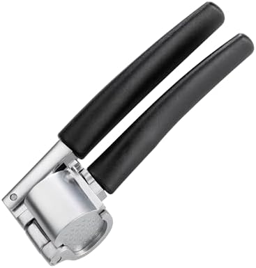 Stainless Steel Garlic Press with Non-Stick Coating, 8.5" x 2.4"