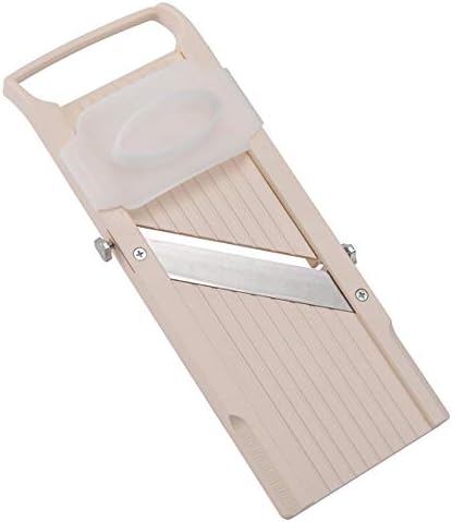 Super Standard Madoline Slicer, with with 4 Japanese Stainless Steel Blades, Almond
