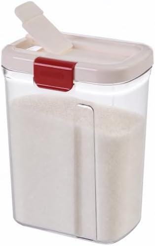PrepSolutions Sugar Keeper – Airtight Storage Container for Keeping Sugar Fresh, BPA-Free, 4 lb Capacity, Easy Pour Design, White/red
