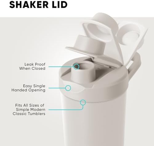 Simple Modern Protein Shaker Bottle, Stainless Steel | 24oz, Leopard
