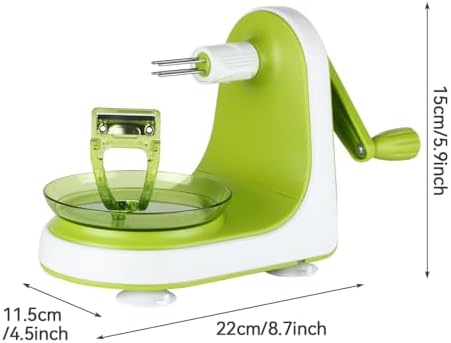 Manual Apple Peeler with Suction Base - Quick, Safe Desktop Apple Skin Peeler, Replaceable Blade, Easy to Clean for Home Kitchen Quick Applesauce Pie Making
