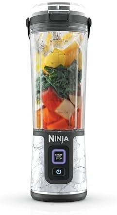 Ninja Blast Portable Blender, Cordless,18oz Vessel, White Marble, BC152MW by Unknown