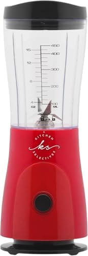 Kitchen Selectives 14-Ounce Mini Blender, Color Series, Red by Kitchen+Selectives